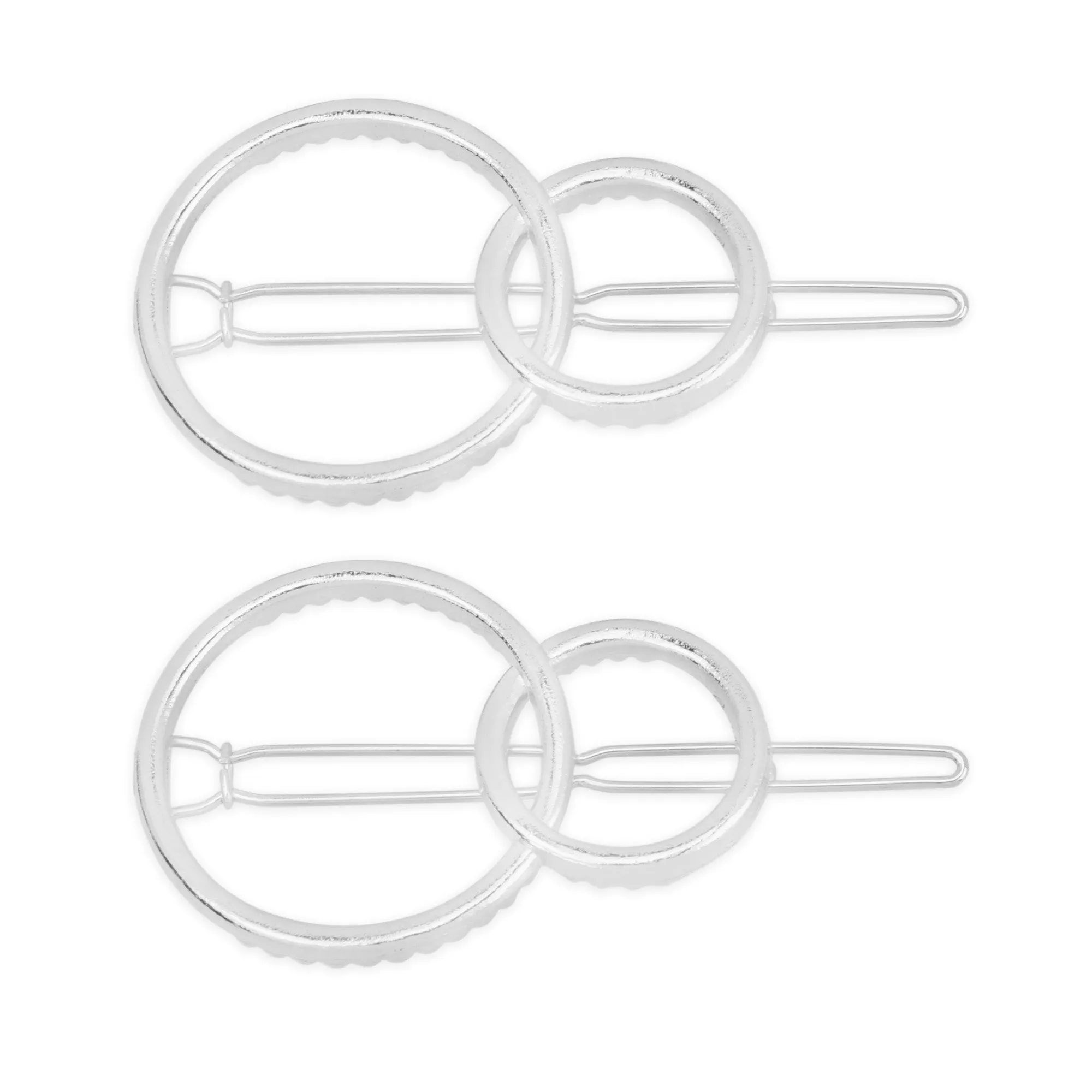 1 1/4 Alloy Geometric minimalistic hair clip Minimalist Hair Accessory Circle hair clip Ladies Hair Jewelry 5pcs 102911