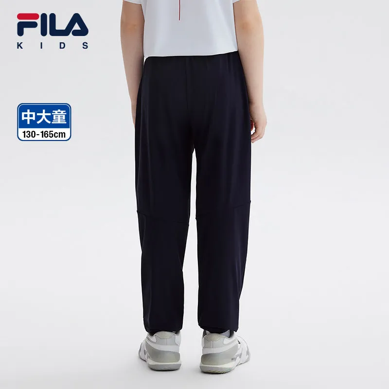 (130-165cm) FILA KIDS ART IN SPORTS PERFORMANCE TENNIS Boy's Knit Pants in Navy