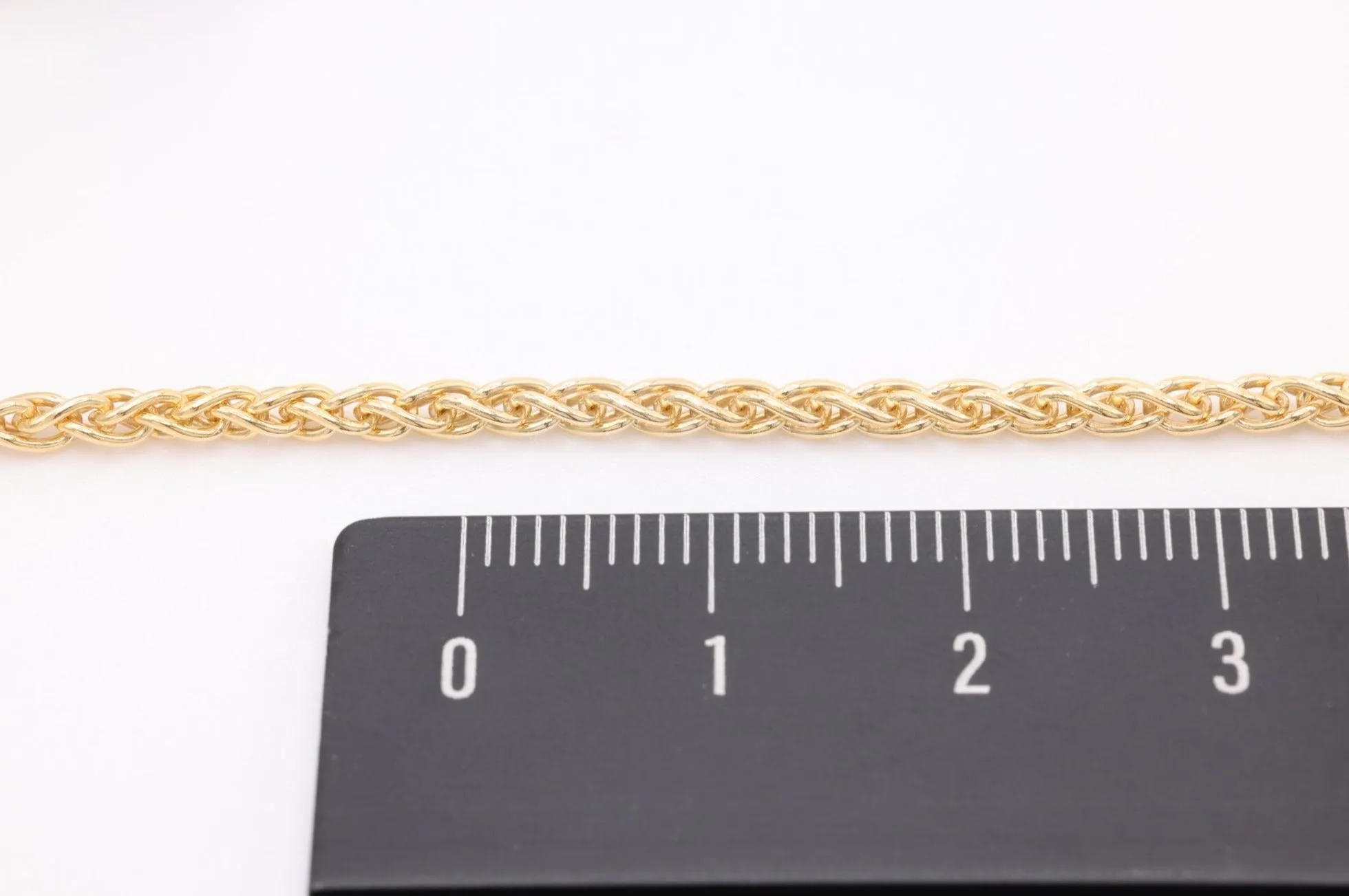 14K Gold-Filled 2.5mm Wheat Chain, Wholesale Jewelry Making Wheat Chain