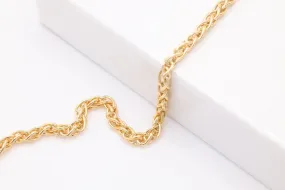 14K Gold-Filled 2.5mm Wheat Chain, Wholesale Jewelry Making Wheat Chain