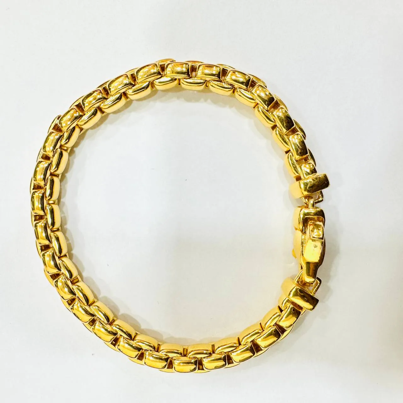 22k / 916 Gold Semi Solid Anchor Bracelet V1