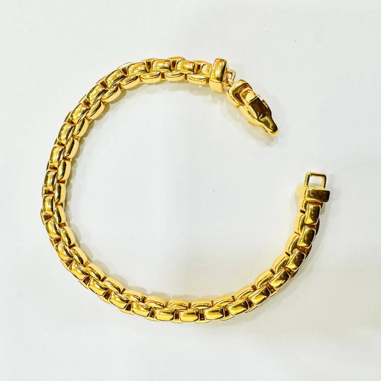 22k / 916 Gold Semi Solid Anchor Bracelet V1