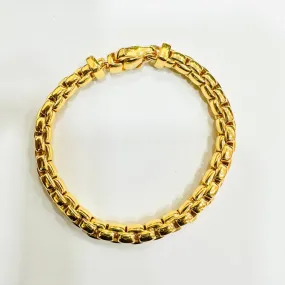 22k / 916 Gold Semi Solid Anchor Bracelet V1