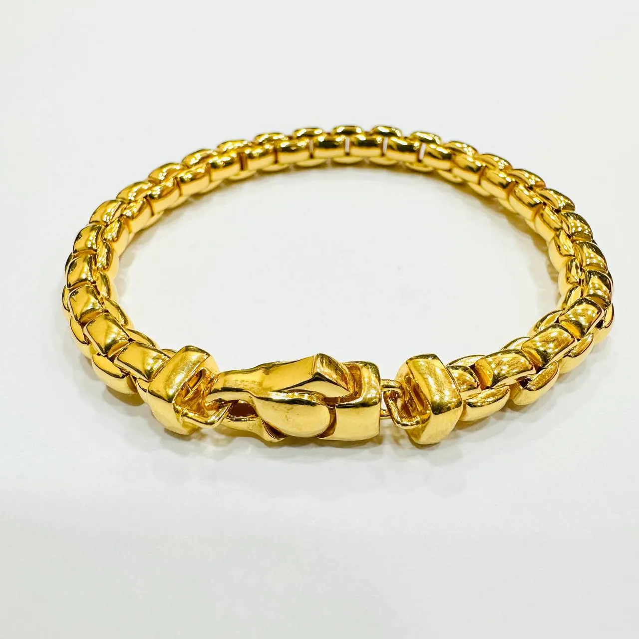 22k / 916 Gold Semi Solid Anchor Bracelet V1