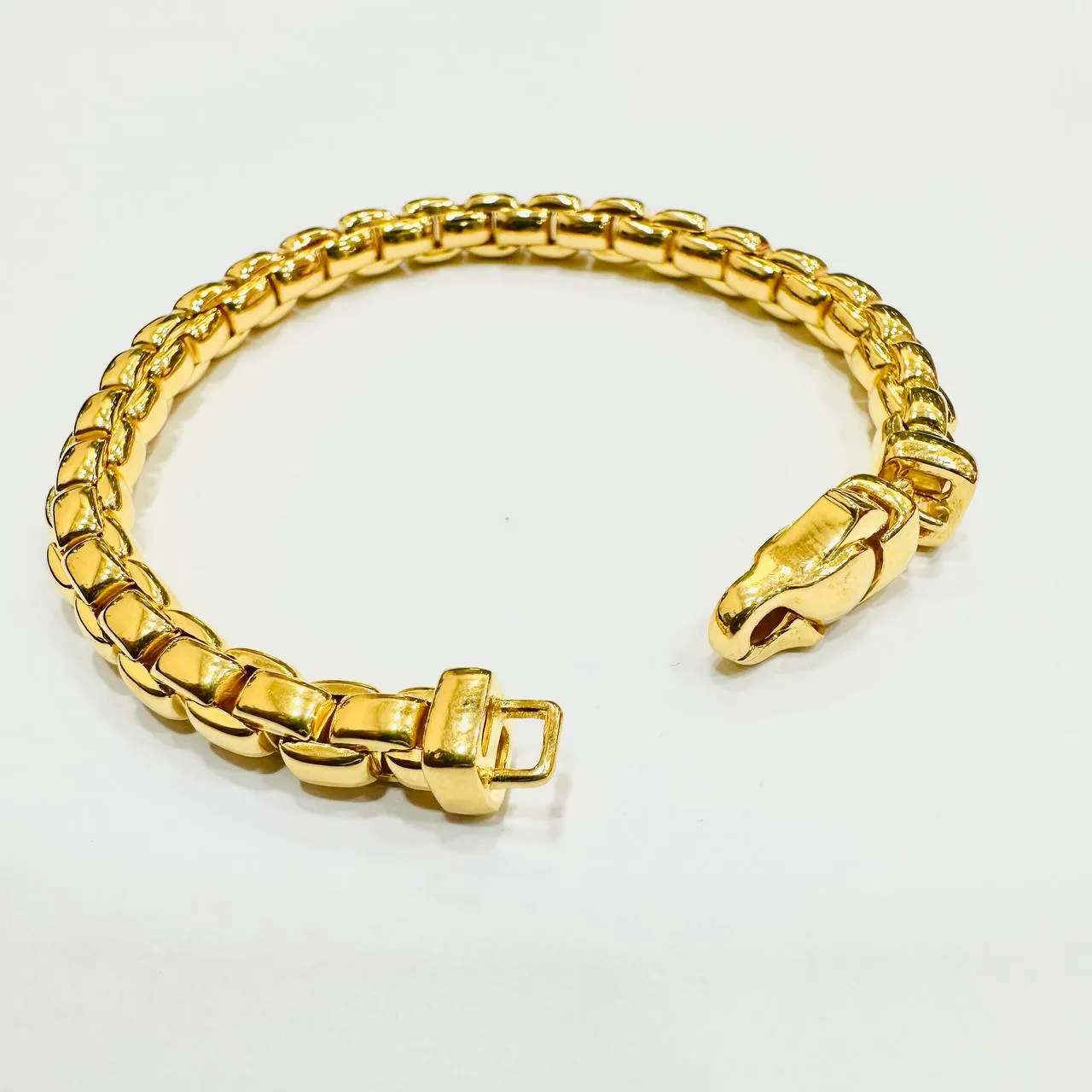 22k / 916 Gold Semi Solid Anchor Bracelet V1