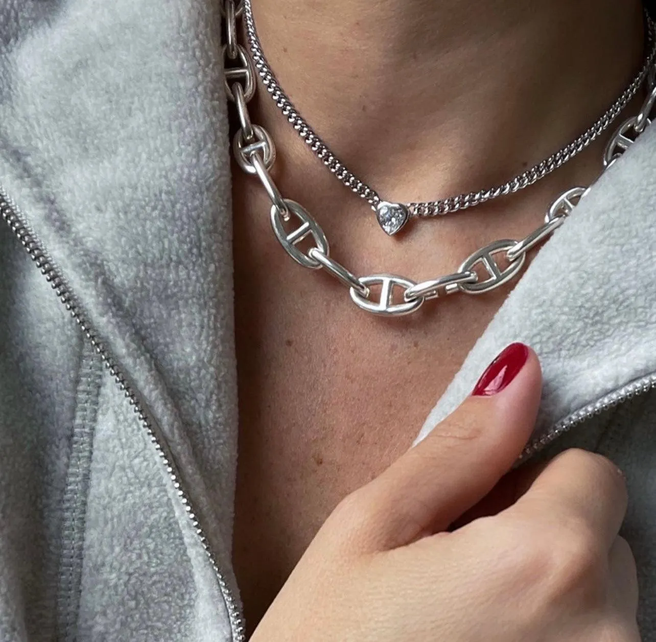 A LA FOLIE Necklace in Silver