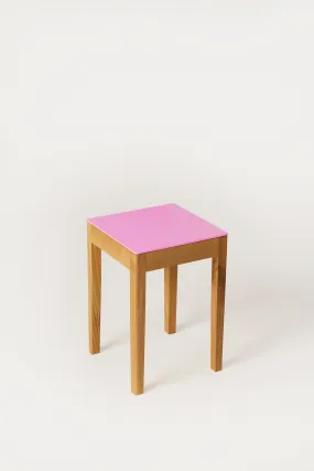 A Raspberry on Top Oak Stool