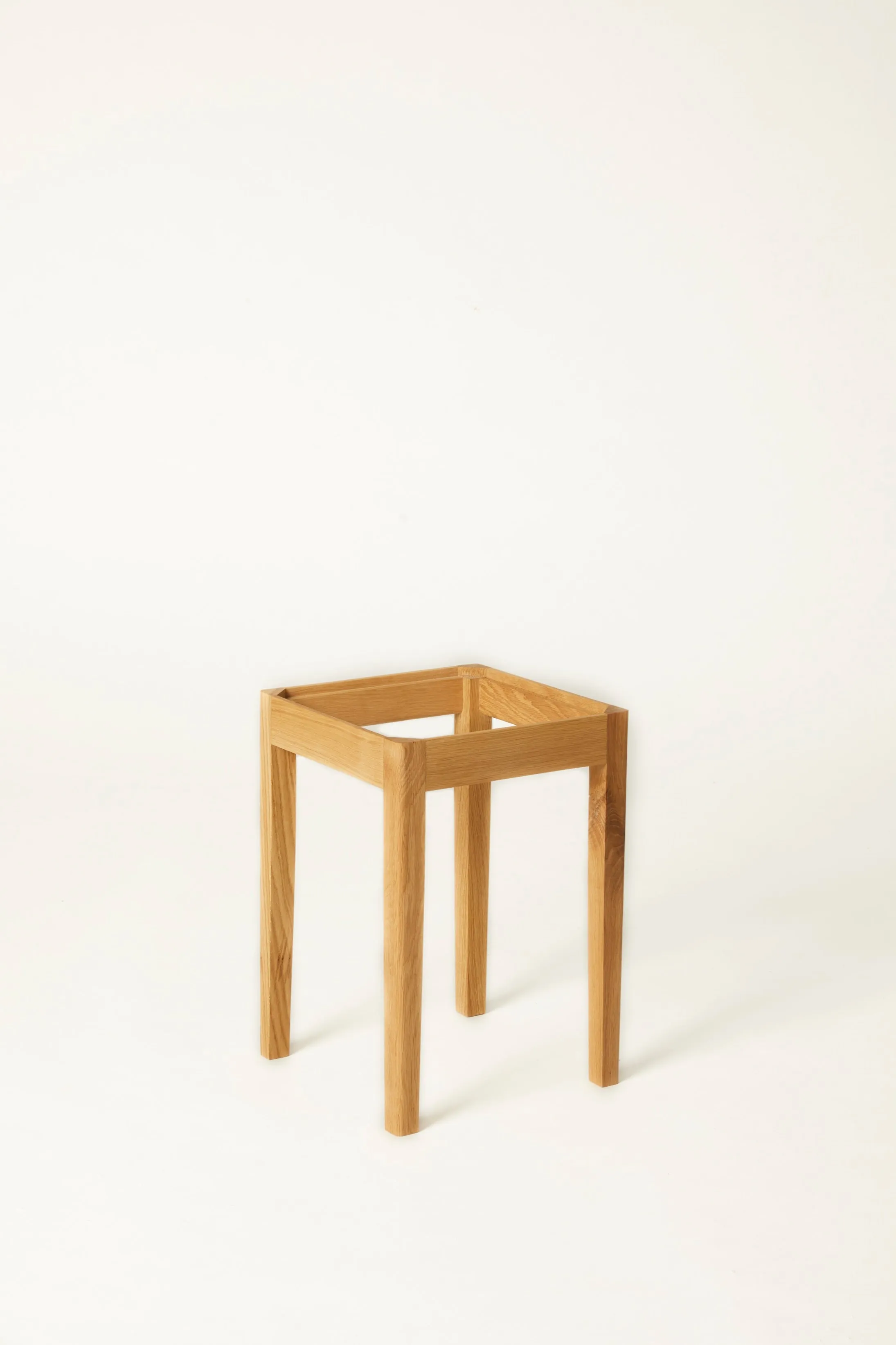 A Raspberry on Top Oak Stool