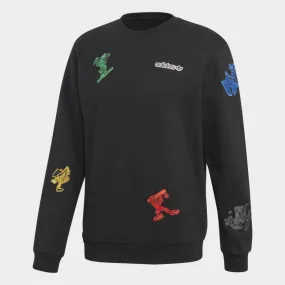 Adidas Originals Men's Goofy Crew Neck Sweatshirt - Black