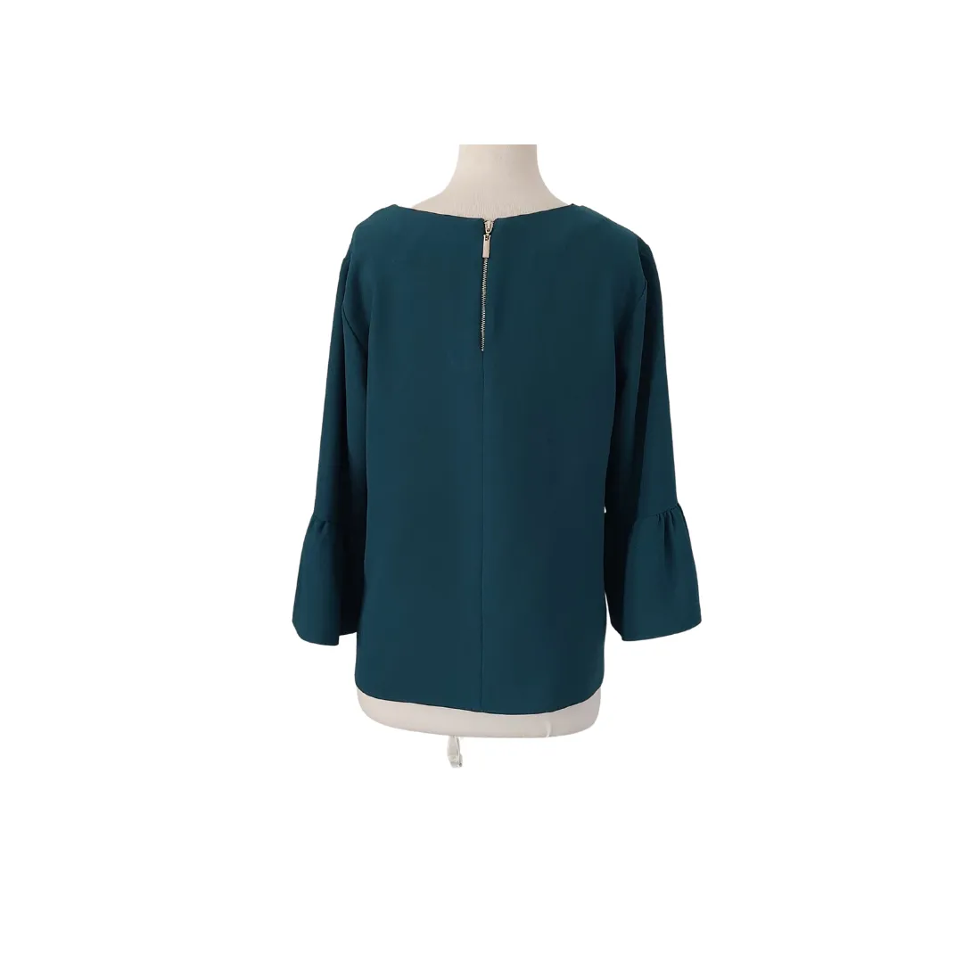 adL Emerald Green Bell-sleeves Top | Pre Loved |