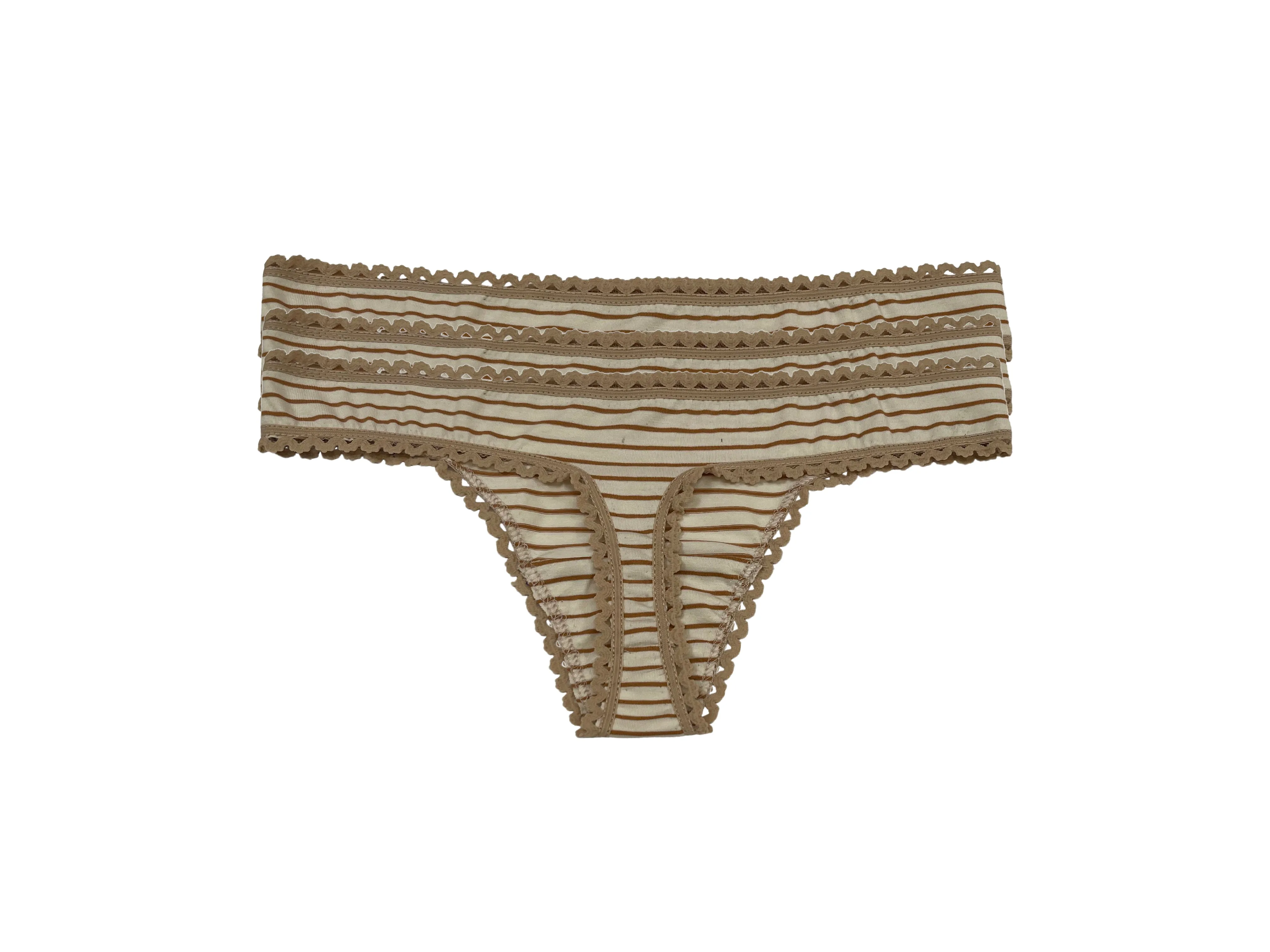 Almond Stripe Thong