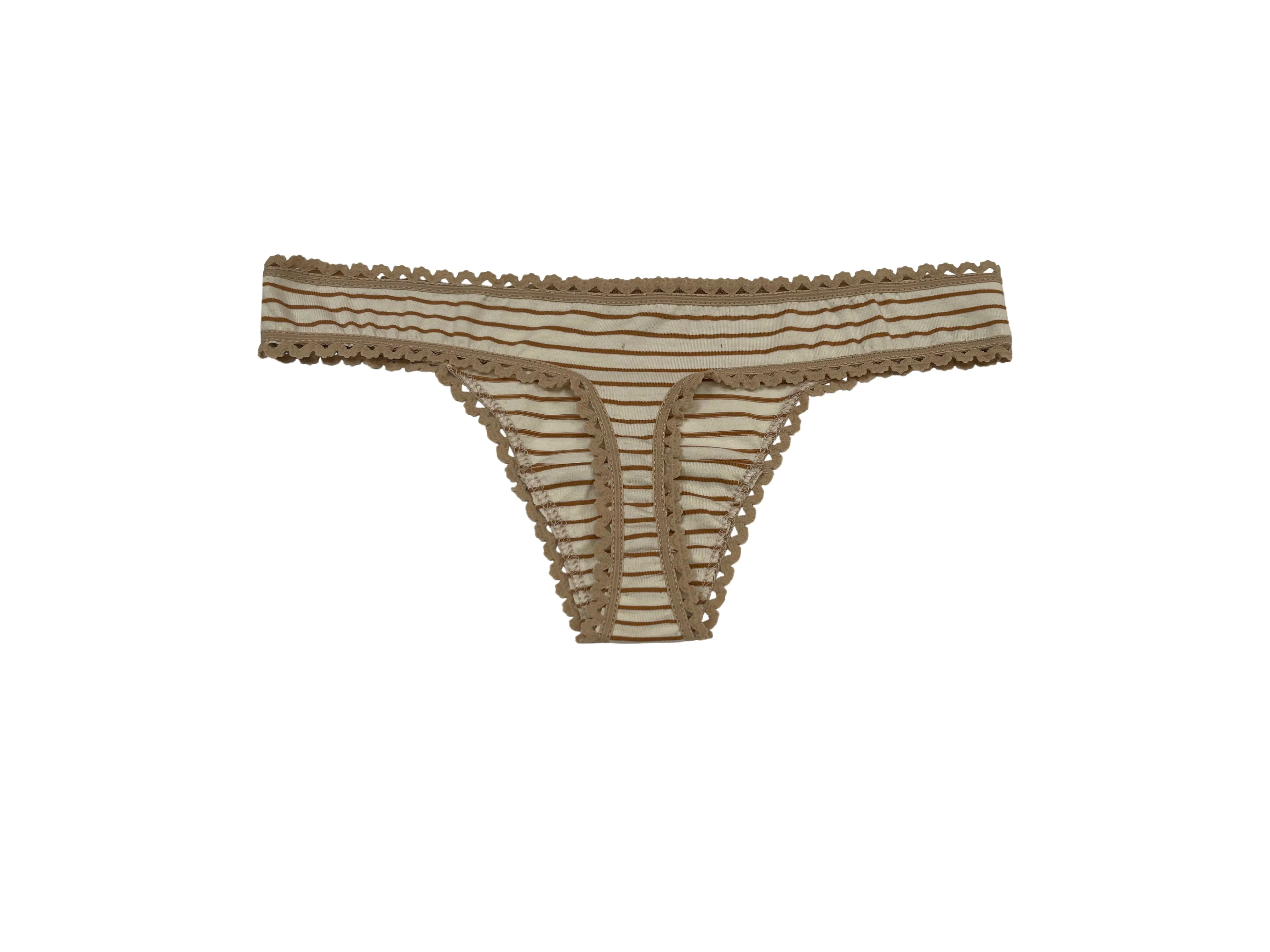 Almond Stripe Thong