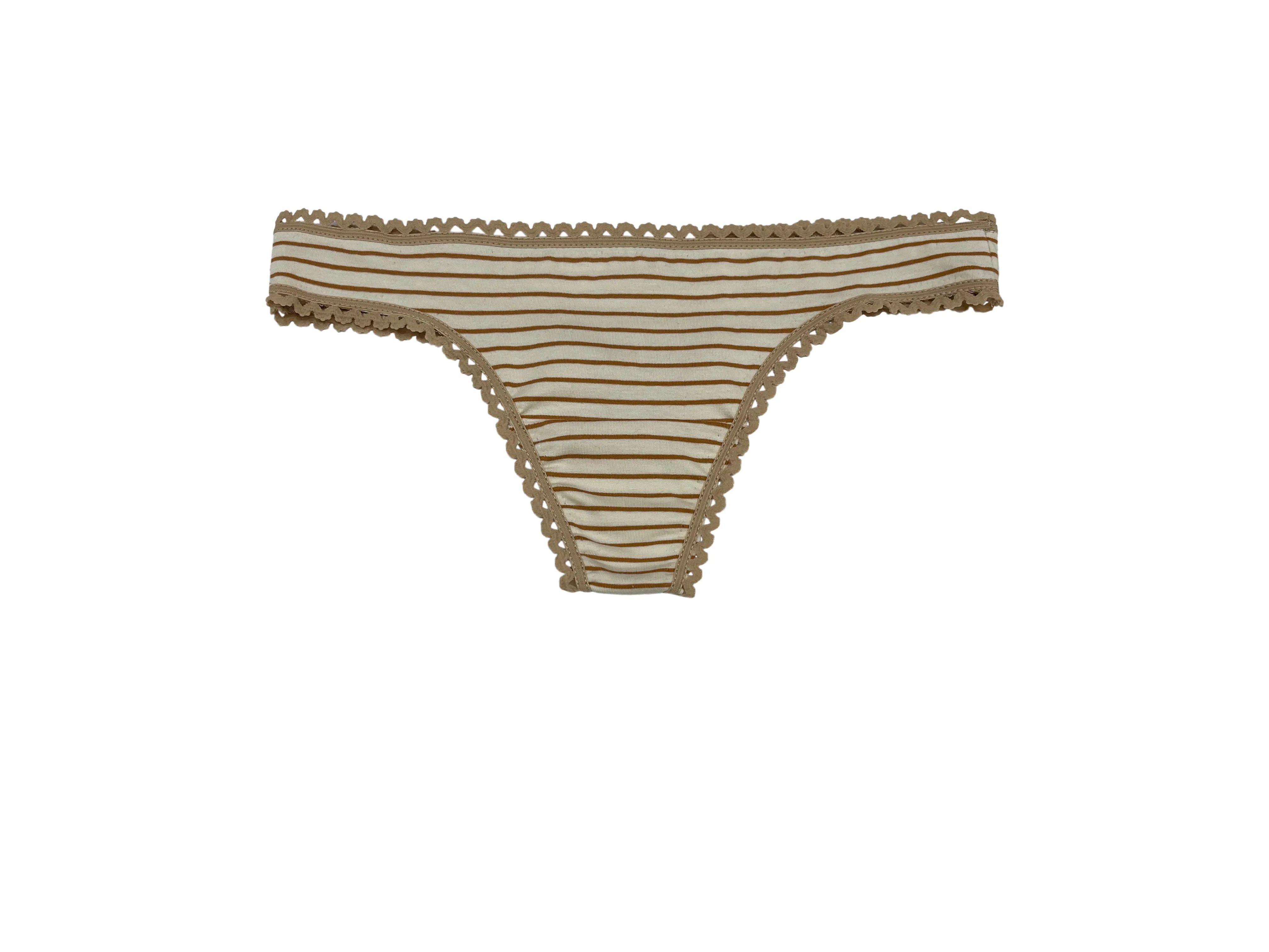 Almond Stripe Thong