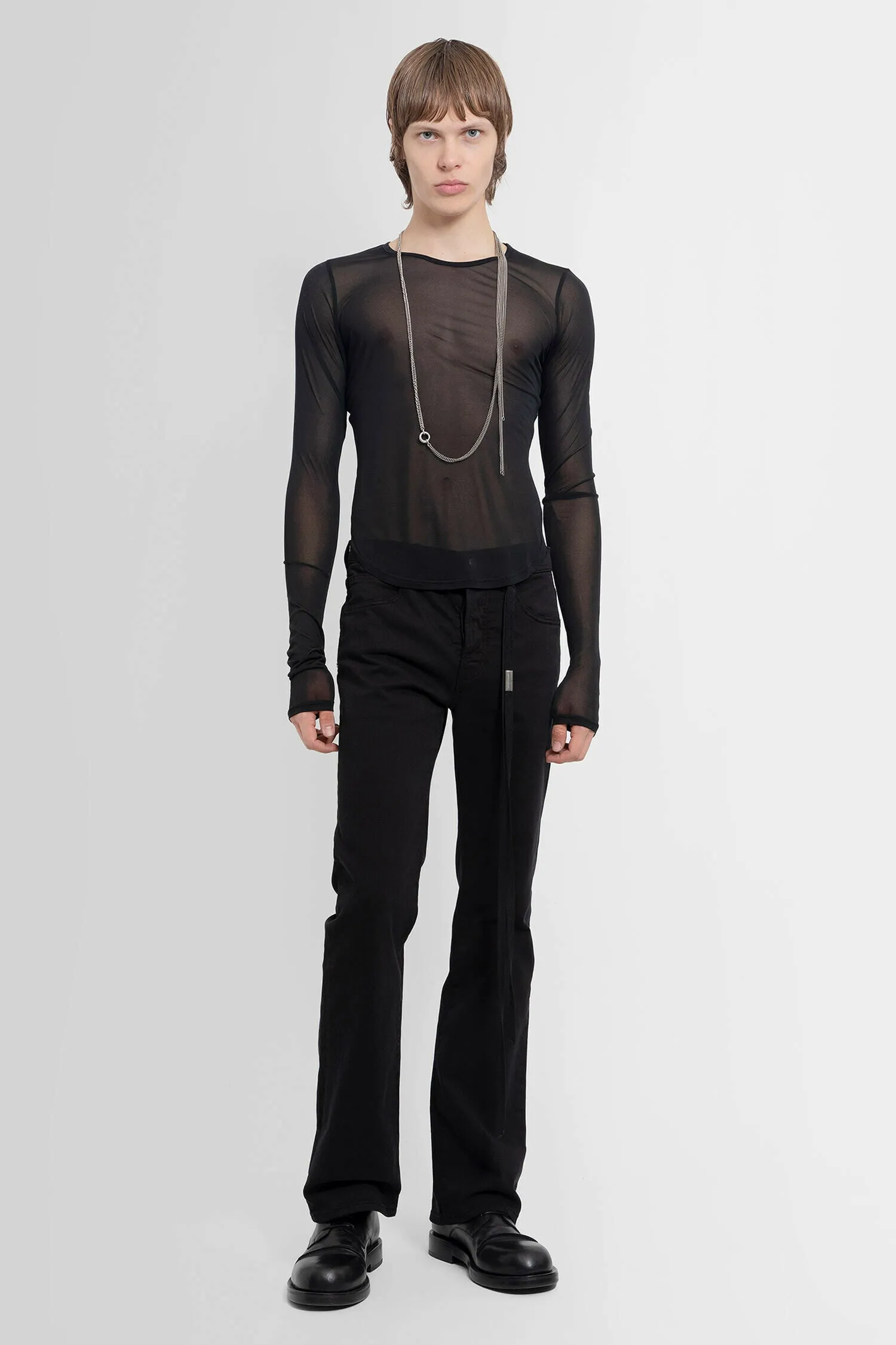 ANN DEMEULEMEESTER MAN BLACK TROUSERS