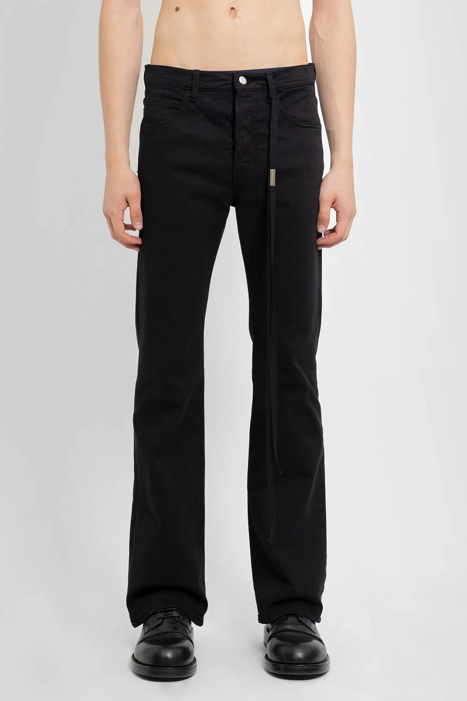 ANN DEMEULEMEESTER MAN BLACK TROUSERS