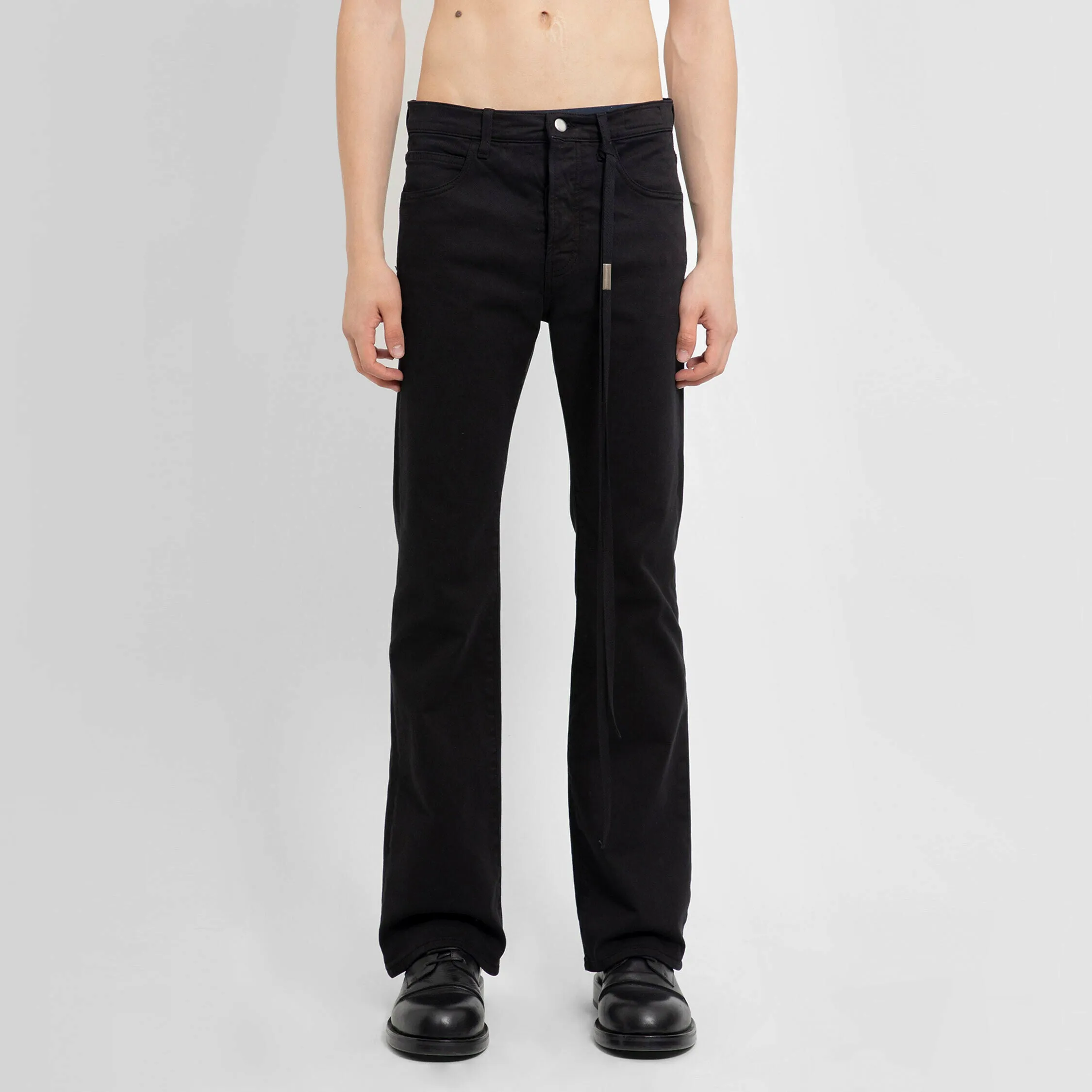 ANN DEMEULEMEESTER MAN BLACK TROUSERS