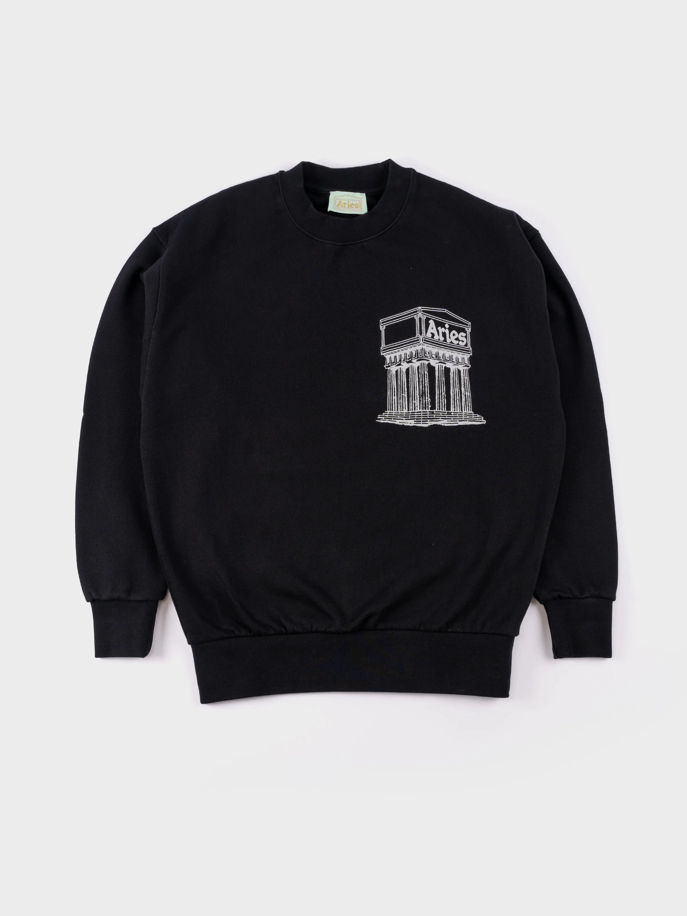 Aries Column Sweatshirt - Black