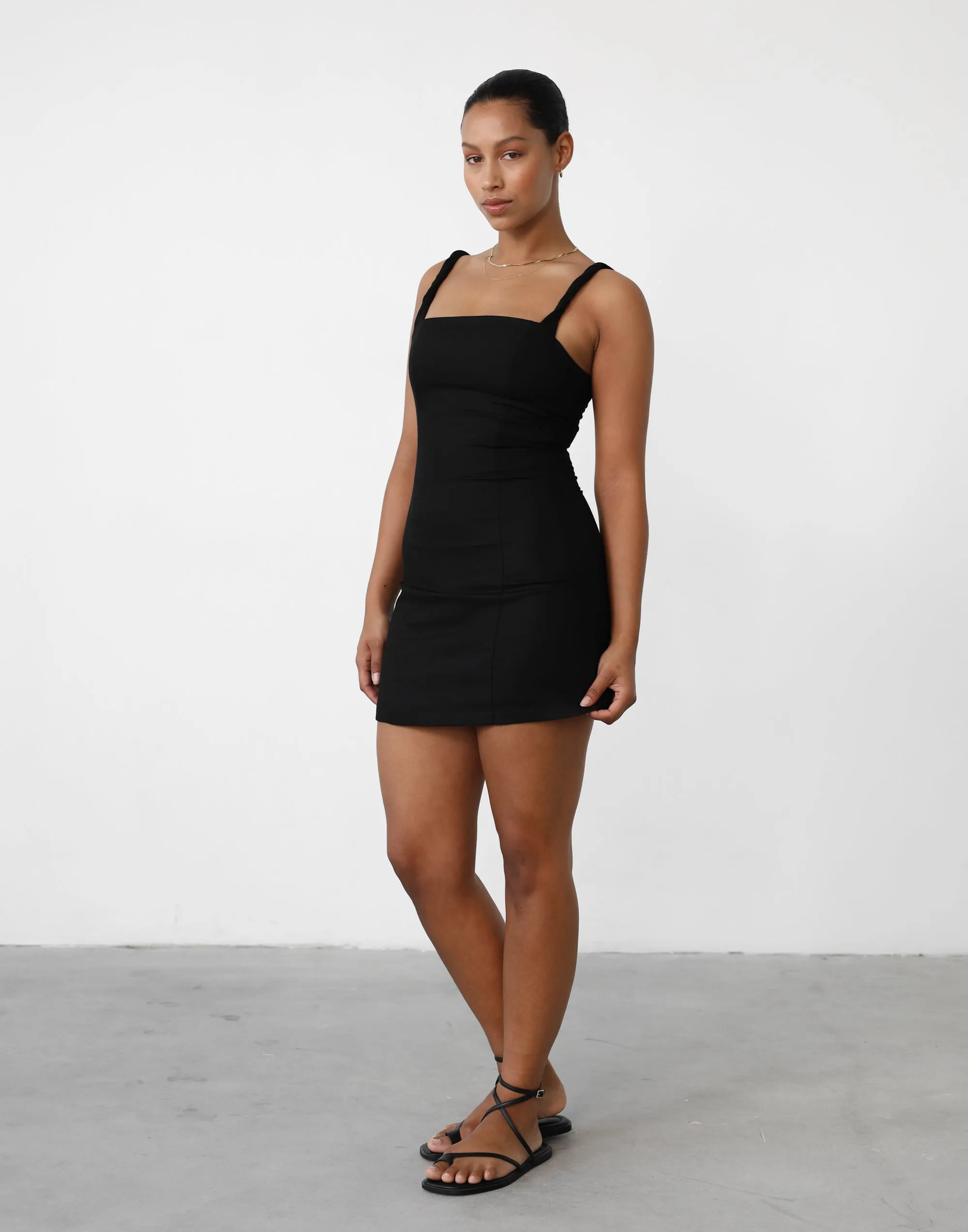 Bacalar Mini Dress (Black)