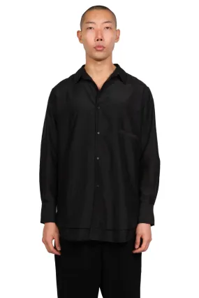 Black Double Layered Shirt