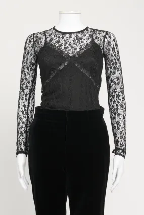 Black Lace Toyela Preowned Top