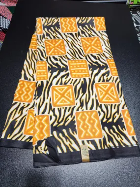 Black Tribal Ankara Print Fabric