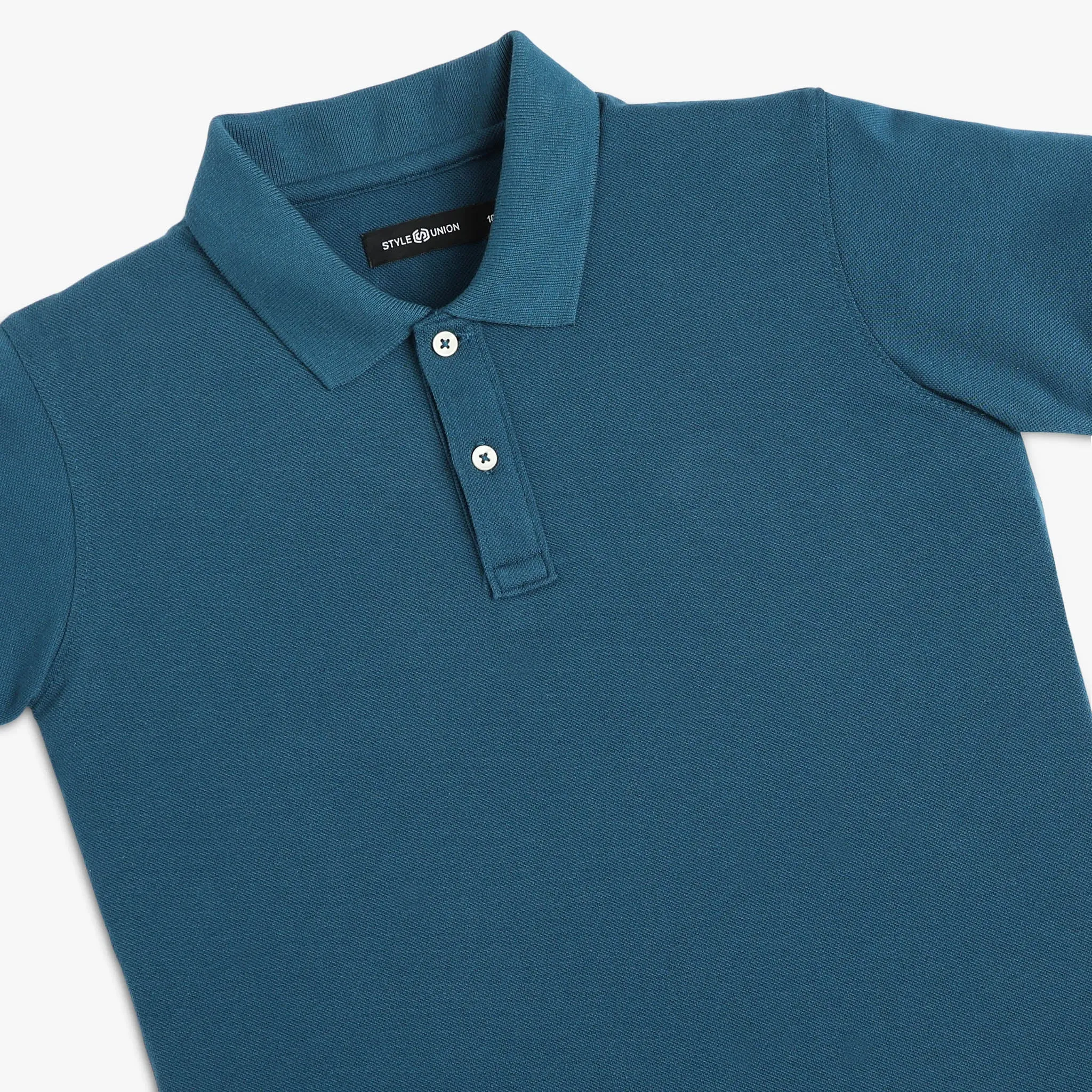 Boy's Relaxed Fit Solid Polo T-Shirt