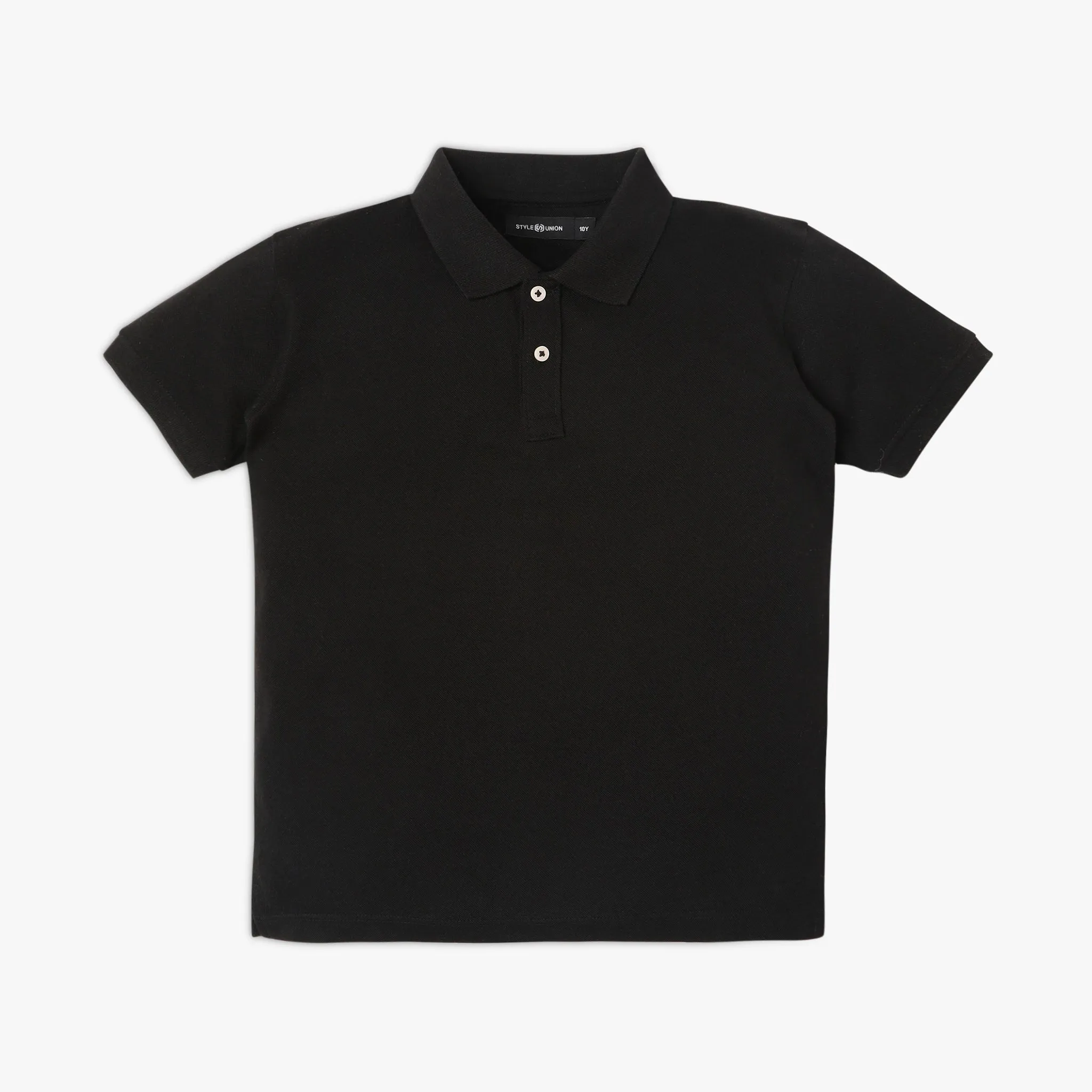 Boy's Relaxed Fit Solid Polo T-Shirt