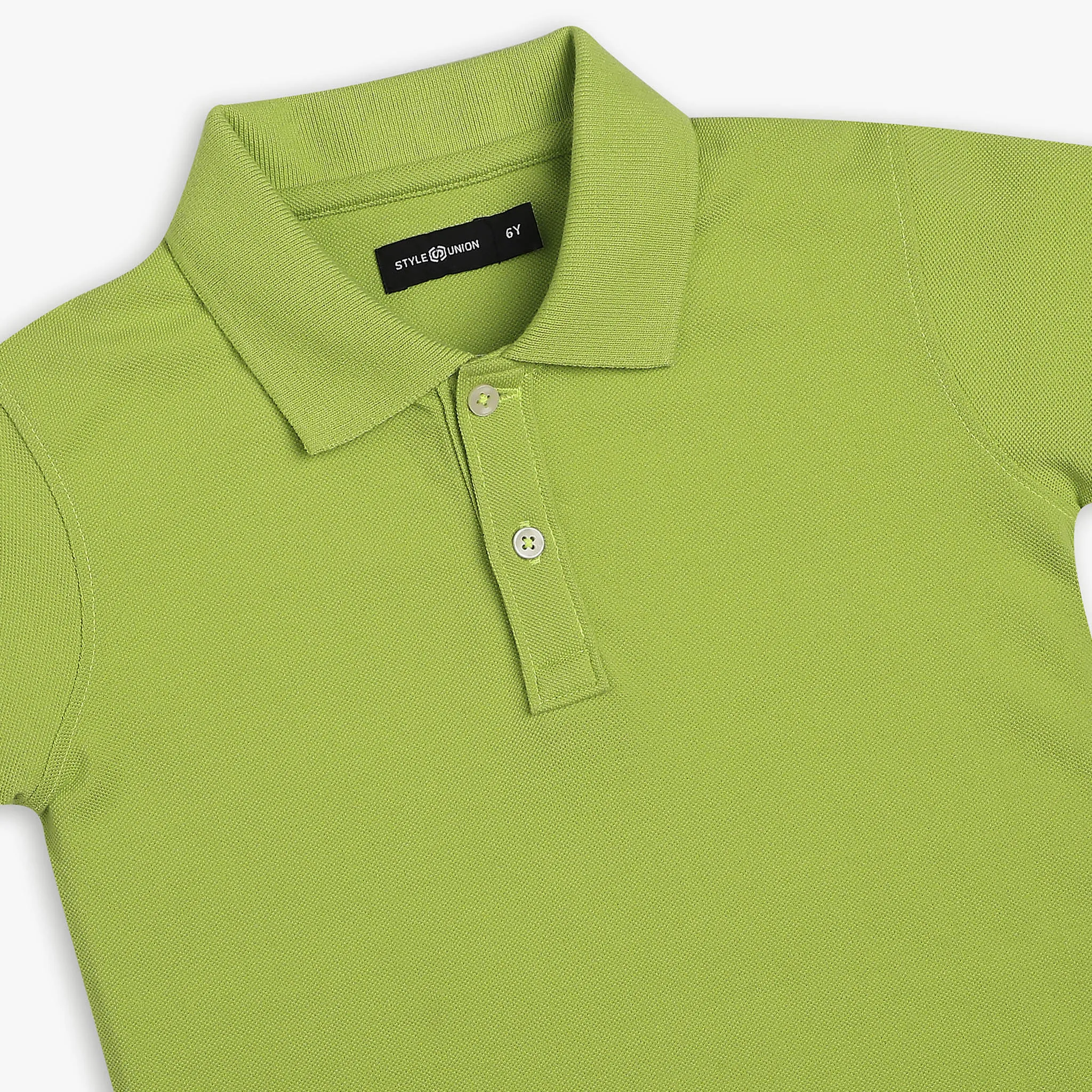 Boy's Relaxed Fit Solid Polo T-Shirt