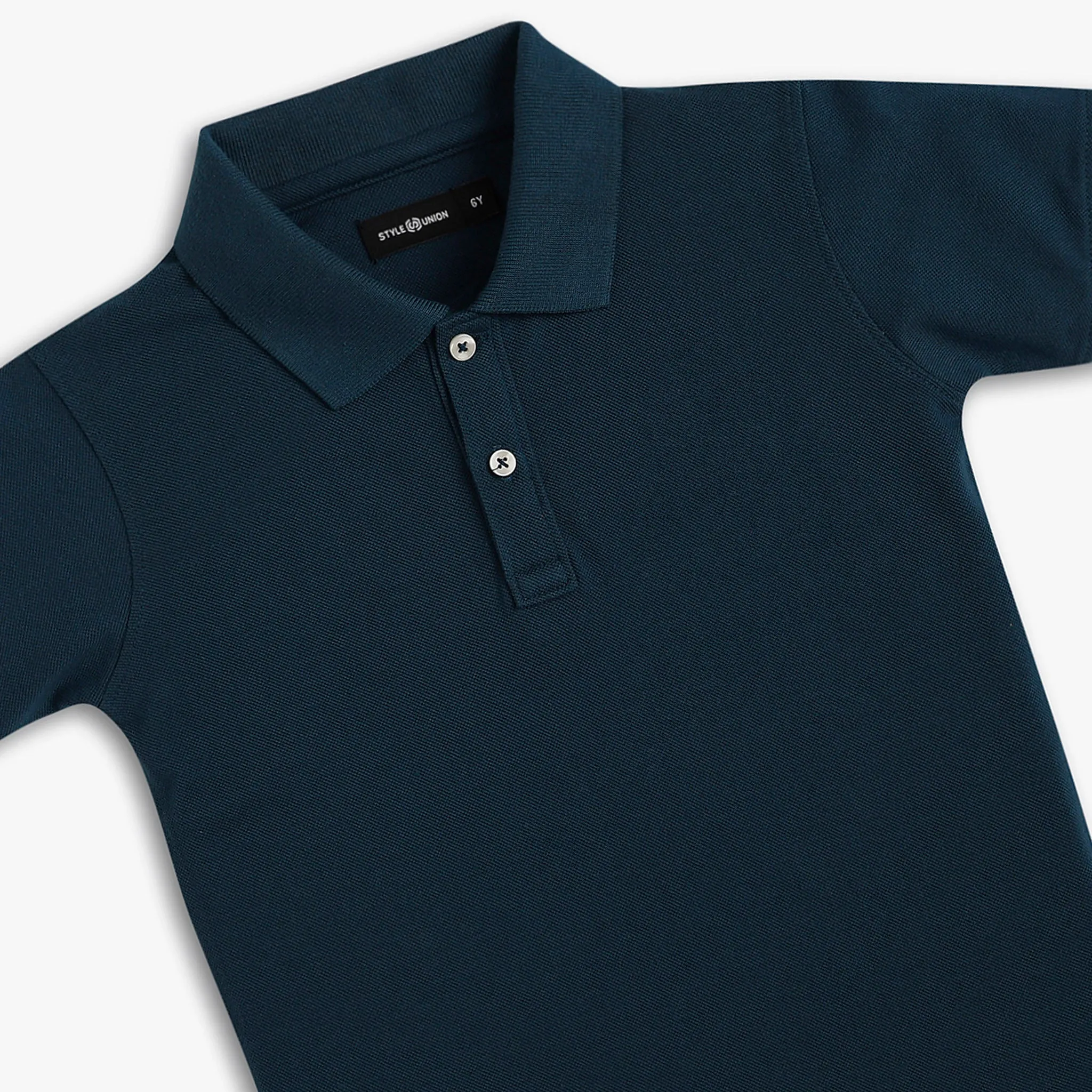 Boy's Relaxed Fit Solid Polo T-Shirt