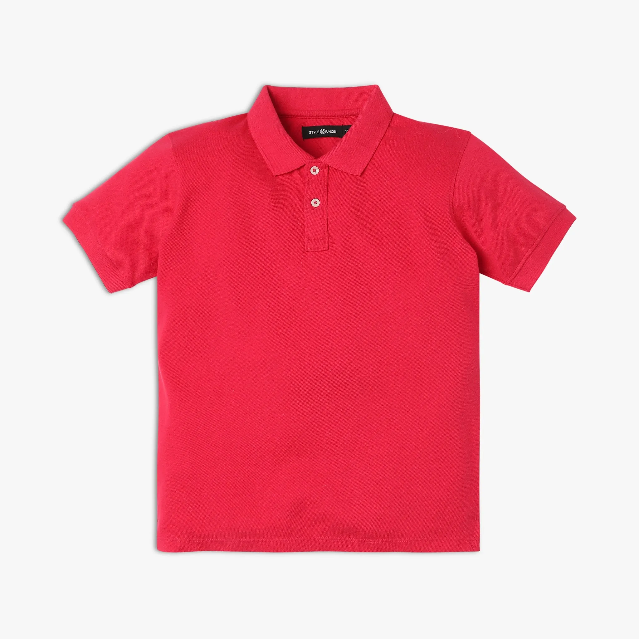 Boy's Relaxed Fit Solid Polo T-Shirt