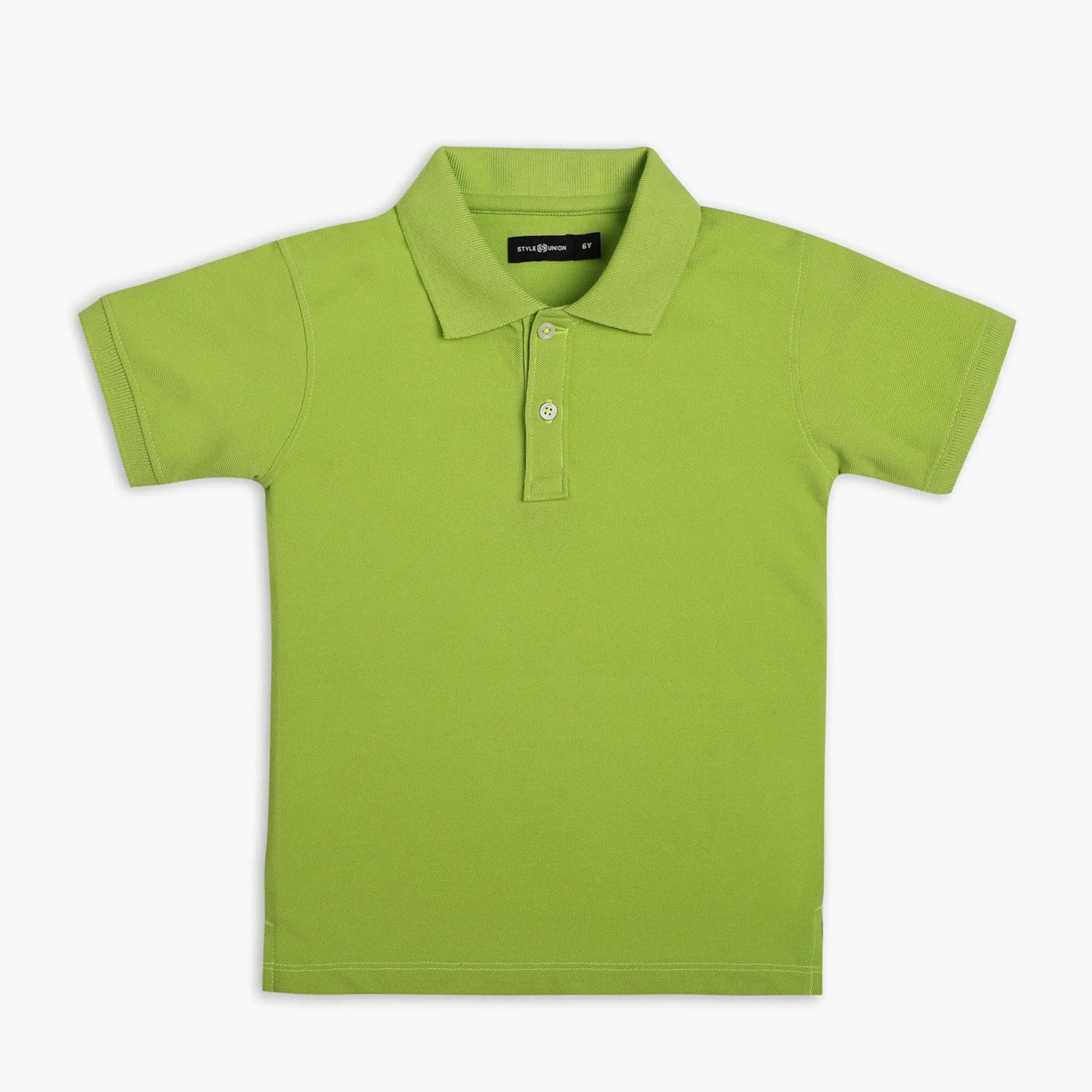 Boy's Relaxed Fit Solid Polo T-Shirt