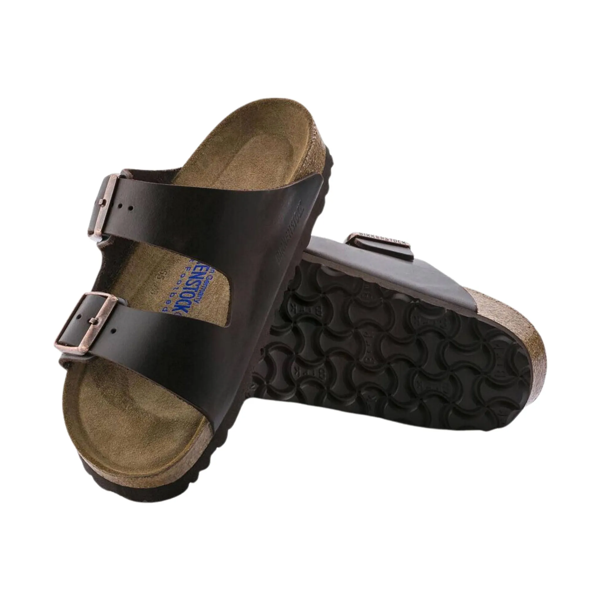 Brikenstock Arizona Soft Footbed Sandal - Leather Amalfi Brown