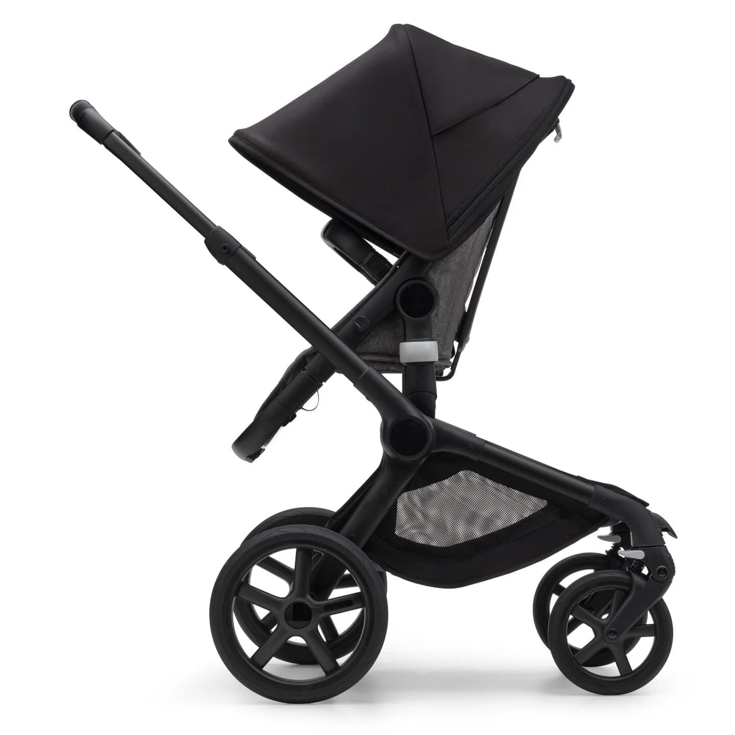 Bugaboo Fox 5, Pebble 360 Ultimate Travel System - Black/Grey Melange/Midnight Black