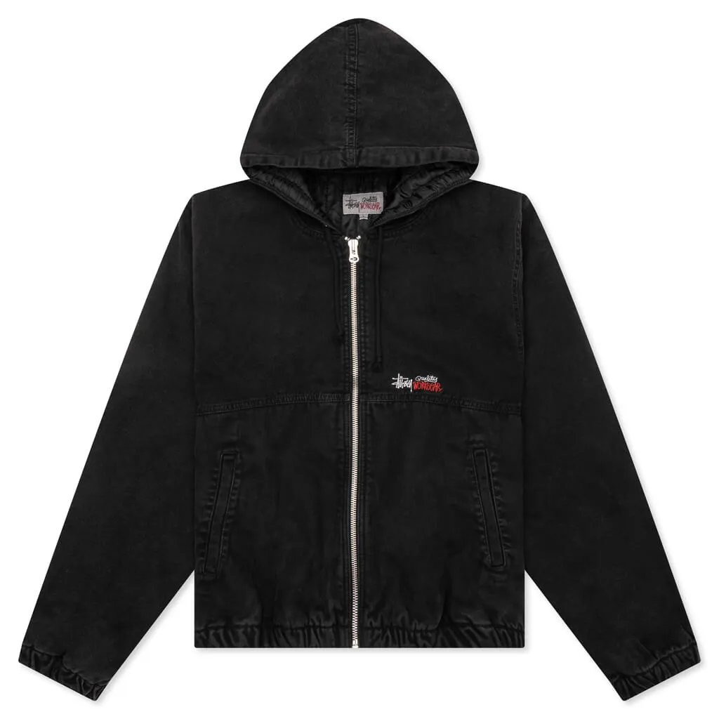 Canvas Insulated Work Jacket - Black