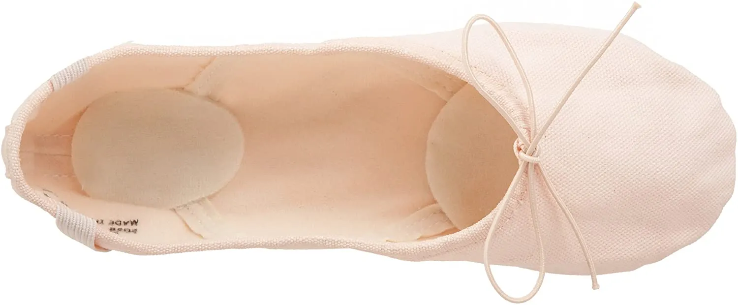 Capezio Girls Child 2028C Canvas Juliet Ballet Shoe Light Ballet Pink 2.5