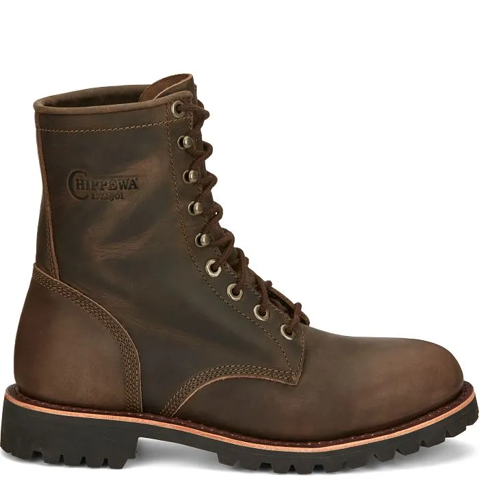 Chippewa Men's Classic 2.0 8 Soft Toe Lace Up Work Boot -Brown- NC2085