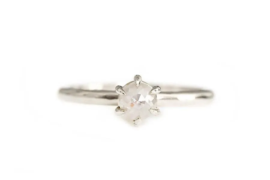 Claire Cream Rose Cut Diamond Ring