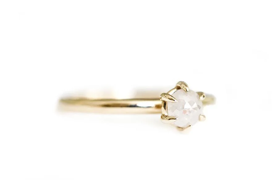 Claire Cream Rose Cut Diamond Ring