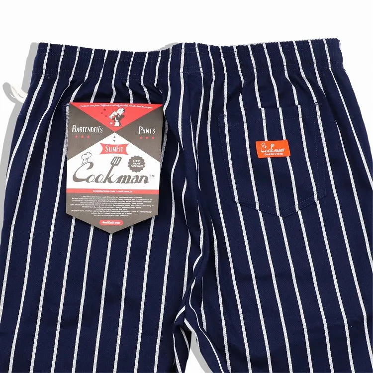 Cookman Bartender's Pants - Stripe : Navy