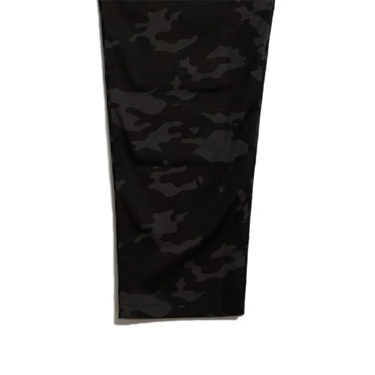 Cookman Chef Pants - Ripstop : Woodland Camo Black