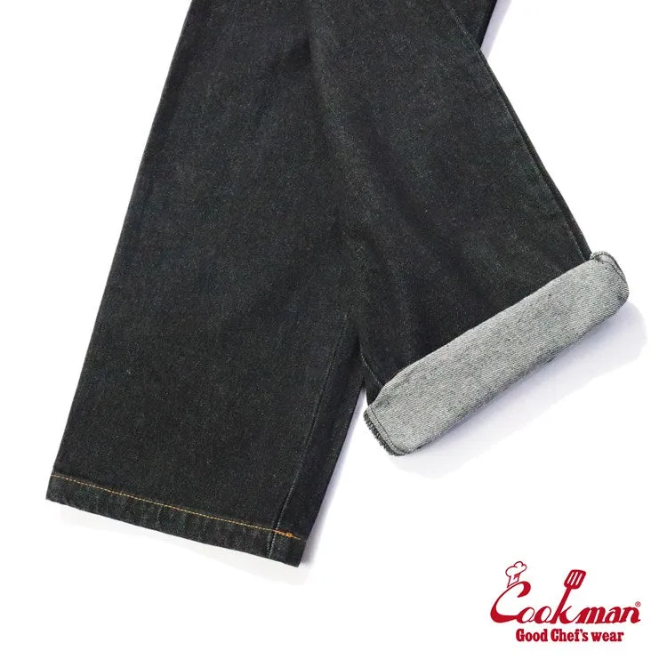 Cookman Chef Pants Semiwide- Denim : Black