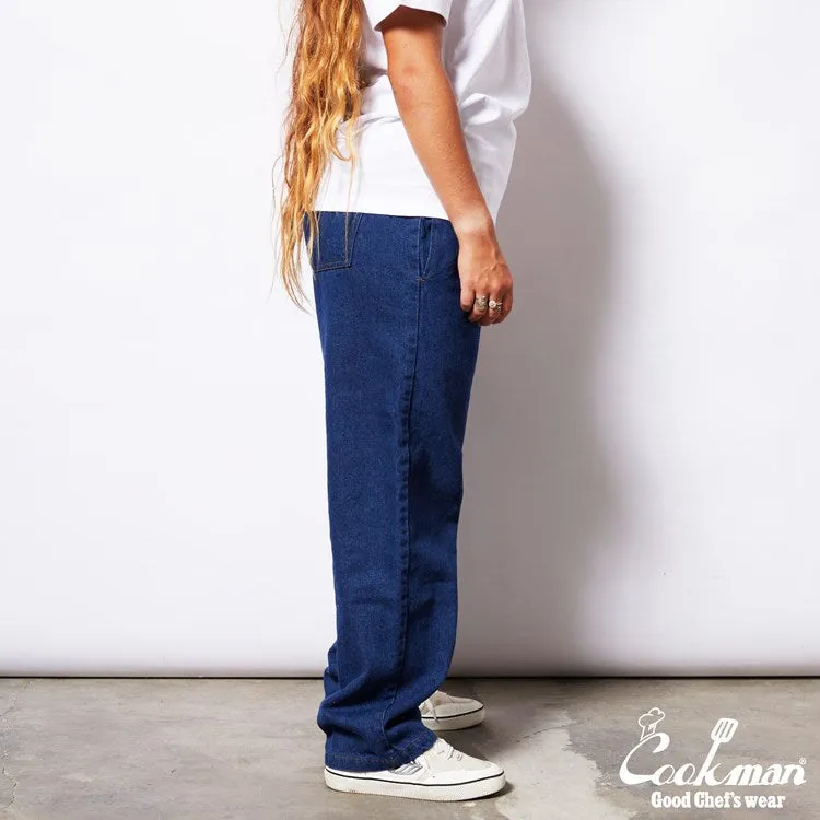 Cookman Chef Pants Semiwide- Denim : Navy