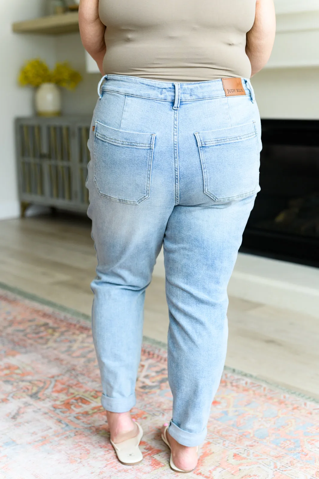 Cooper High Rise Vintage Denim Jogger by Judy Blue