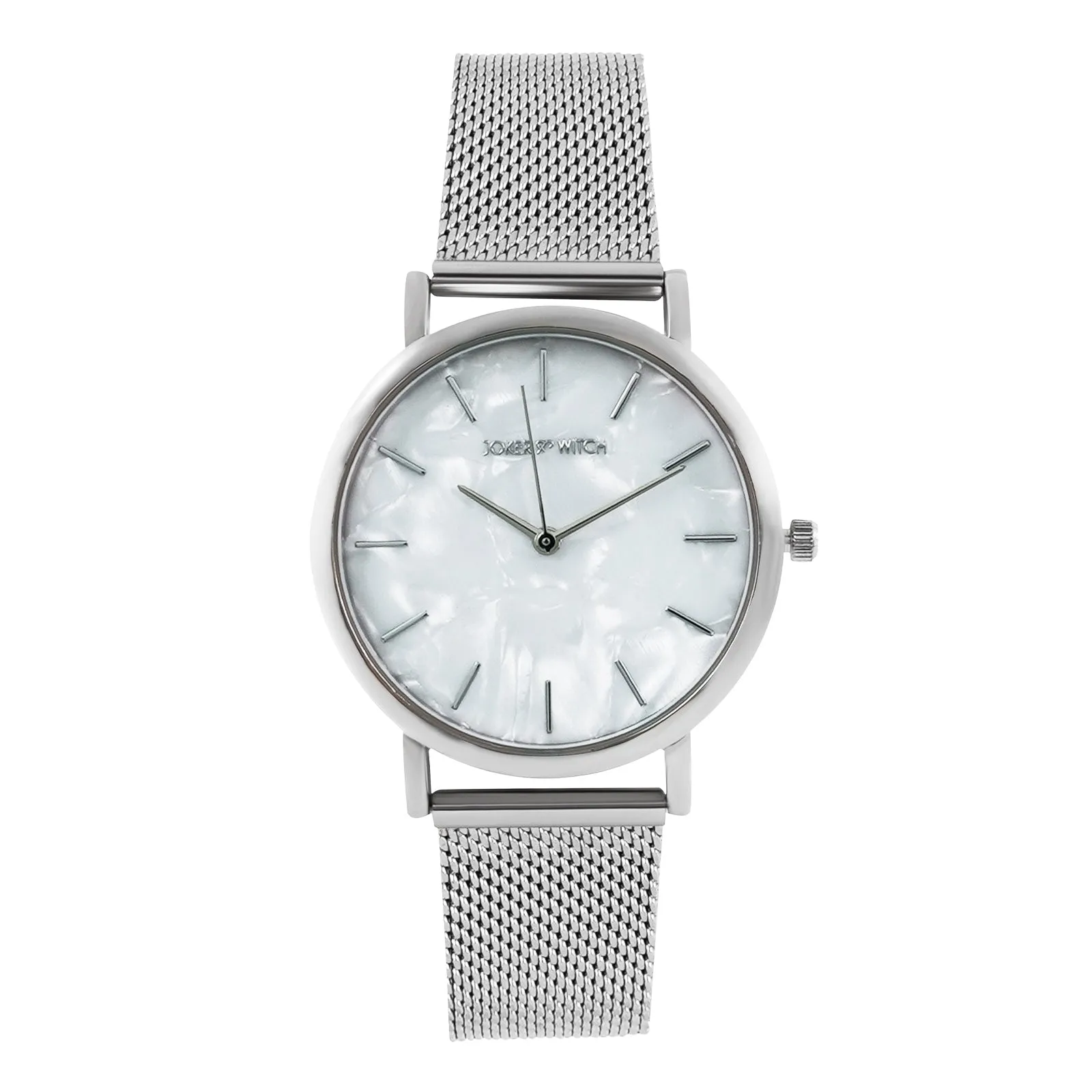 Copenhagen White Dial Silver Mesh Strap Watch