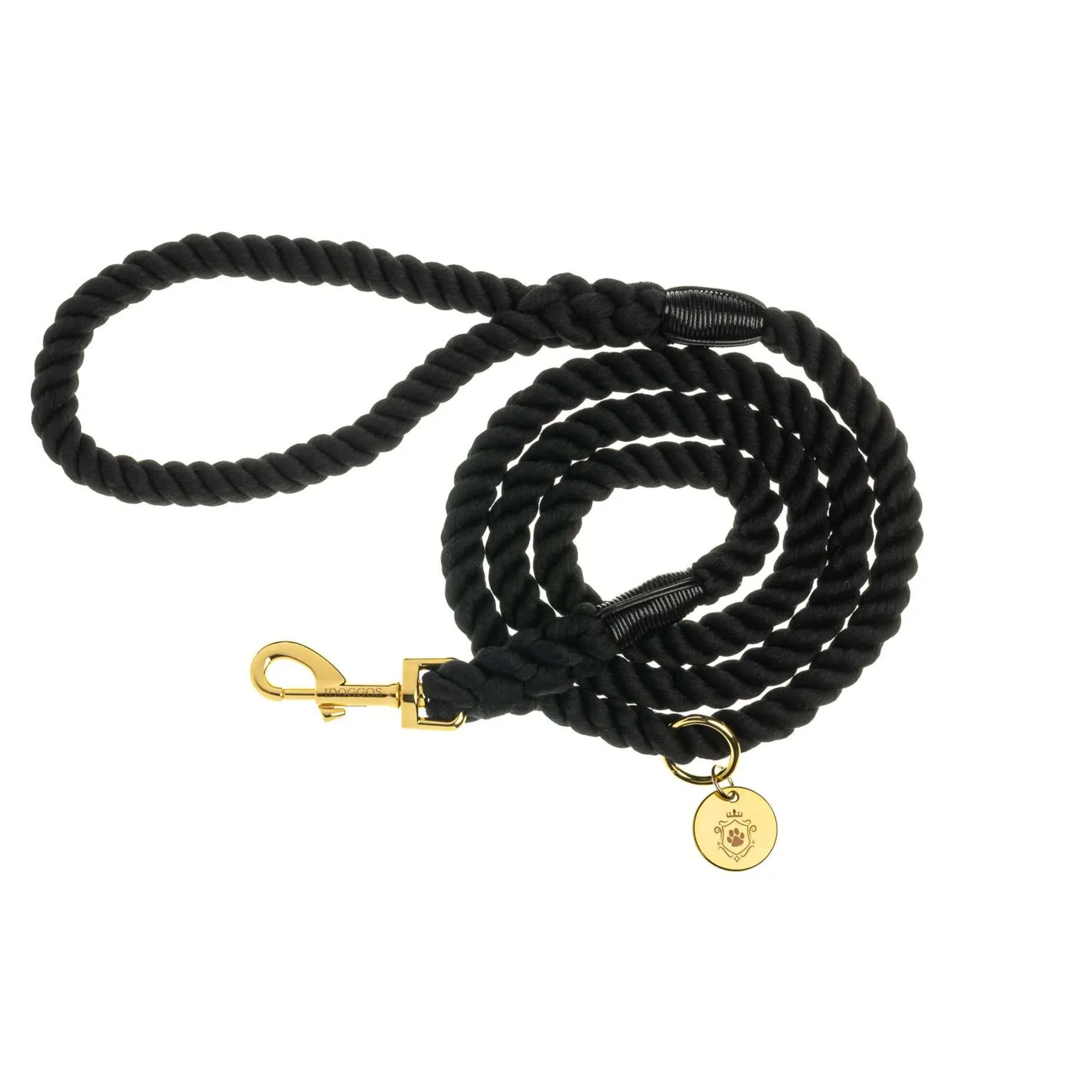 Dark Knight Gold Rope Leash