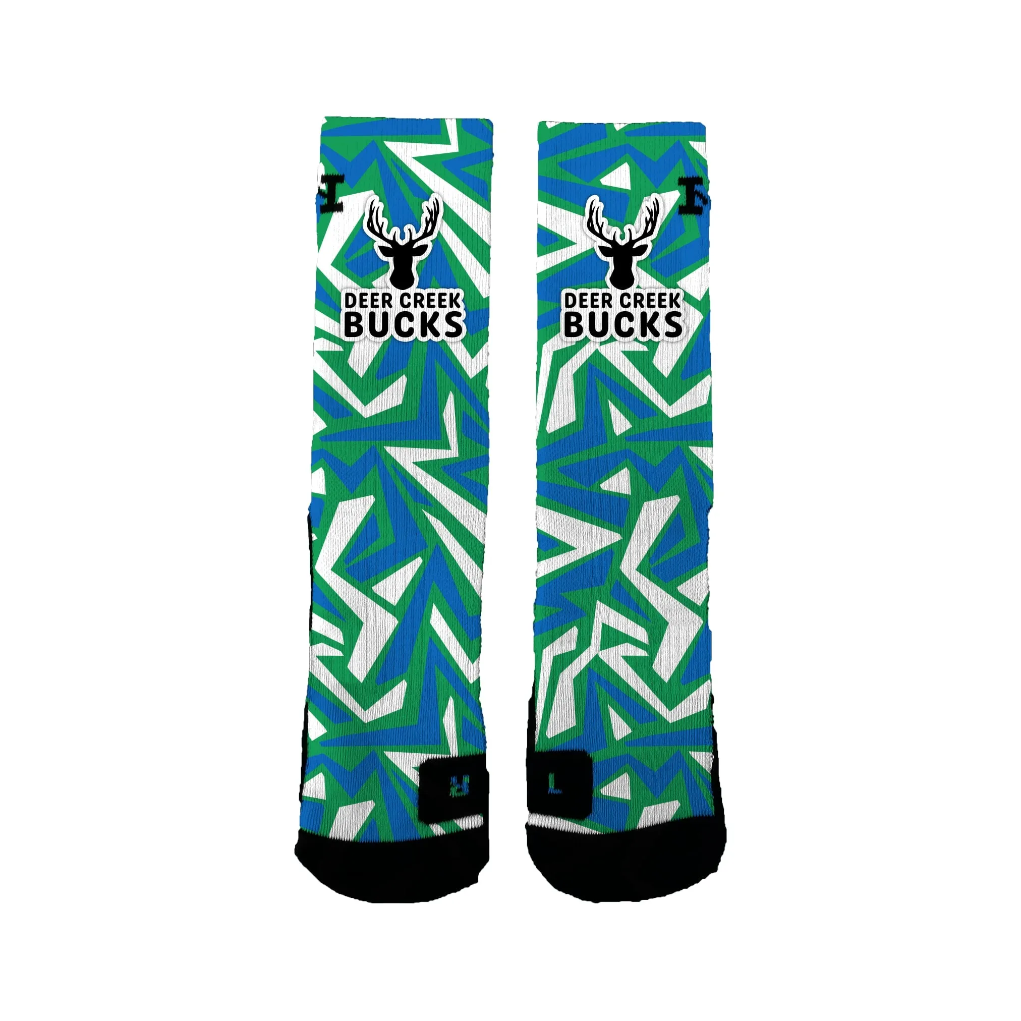 Deer Creek Elementary Maze Socks