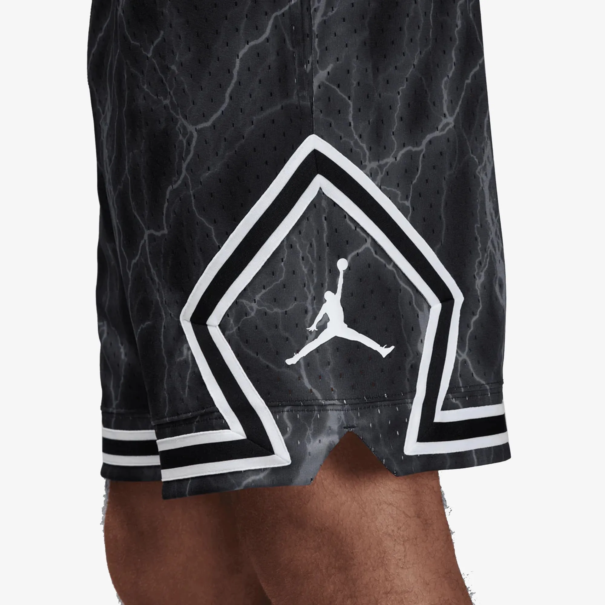 DRI-FIT SPORT DIAMOND SHORTS 'BLACK/WHITE/WHITE'