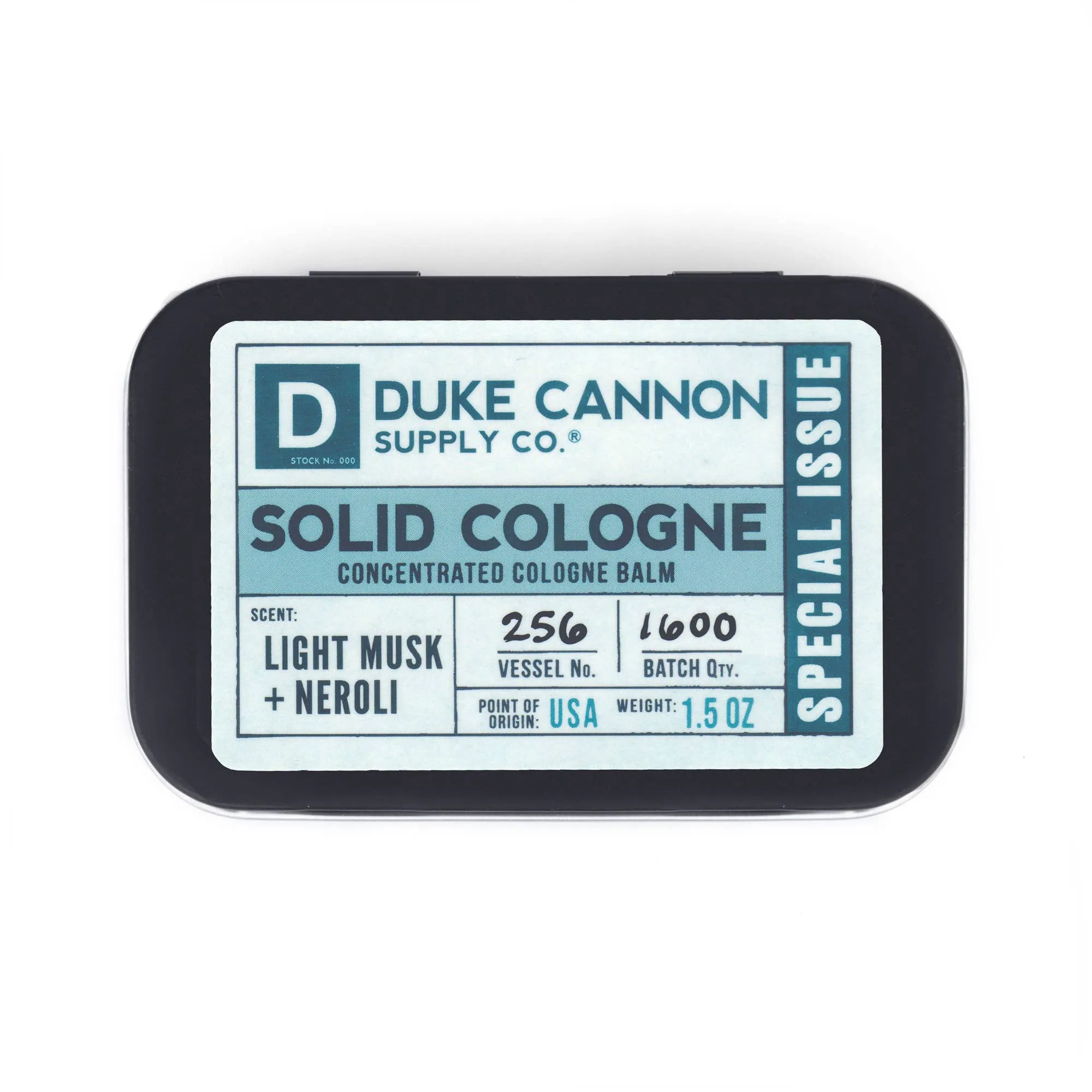 Duke Cannon Solid Cologne - Light Musk   Neroli (Special Issue)