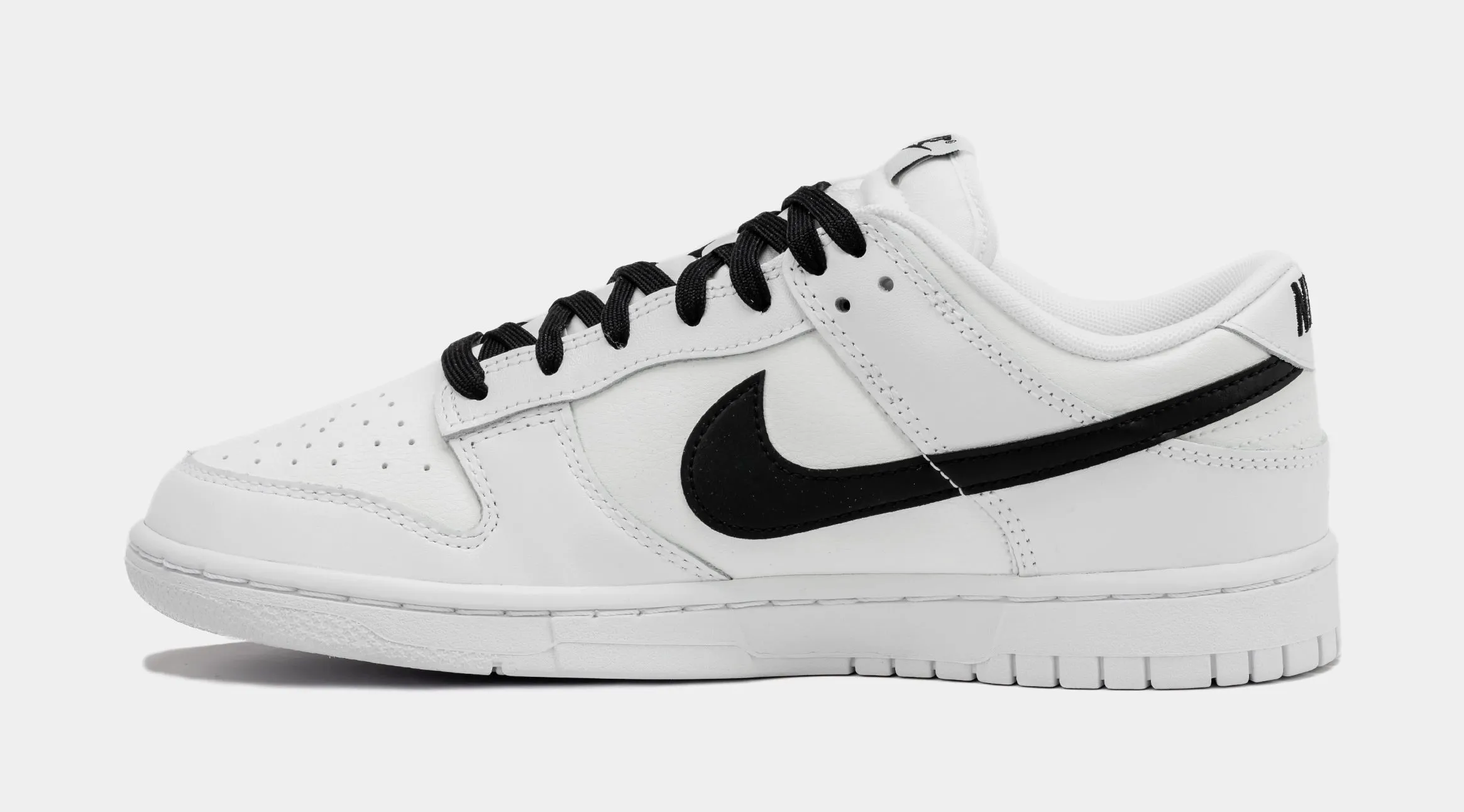 Dunk Low White Black Mens Lifestyle Shoes (White/Black) Free Shipping