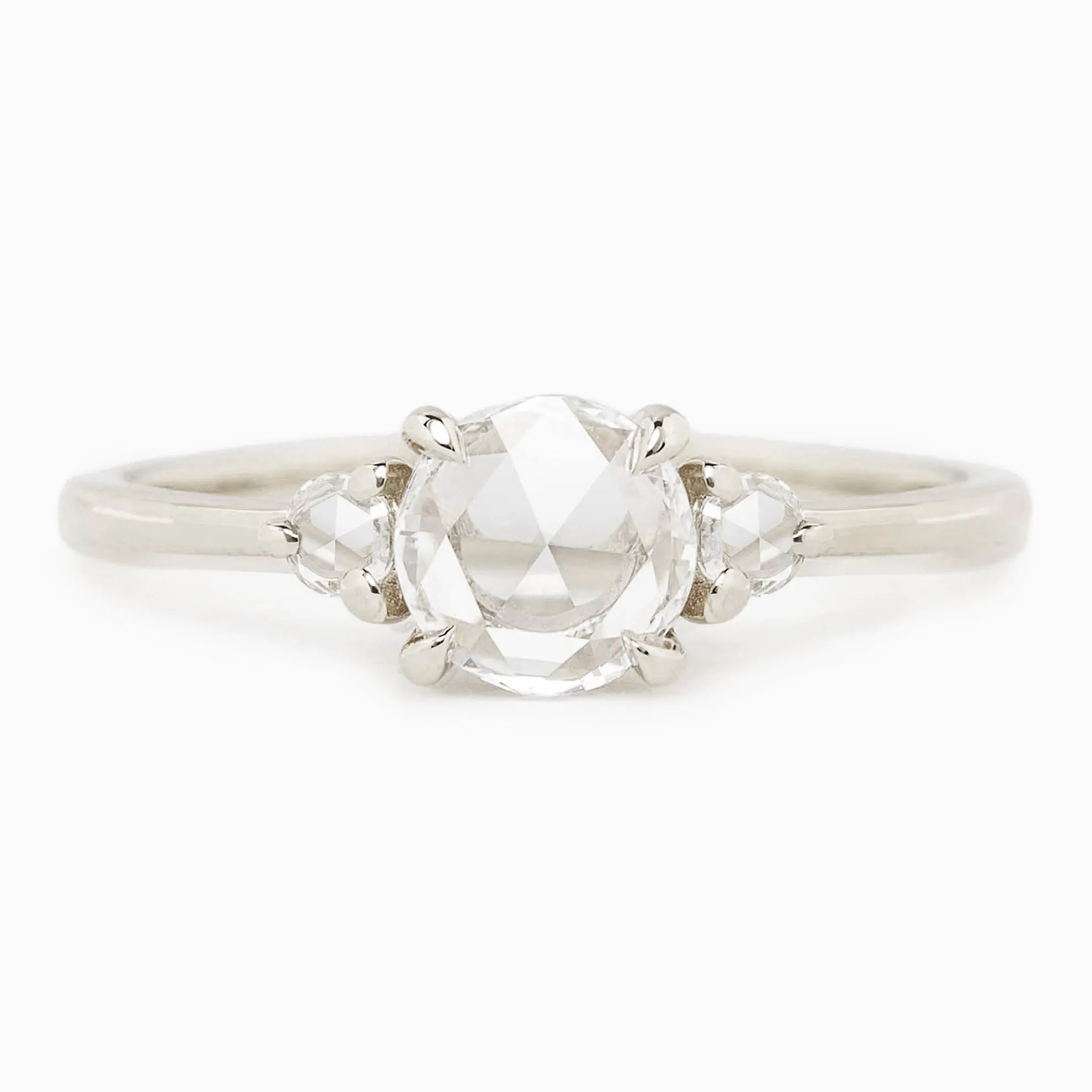 Emilie Three Rose Cut Diamond Ring (Choose your own diamond)